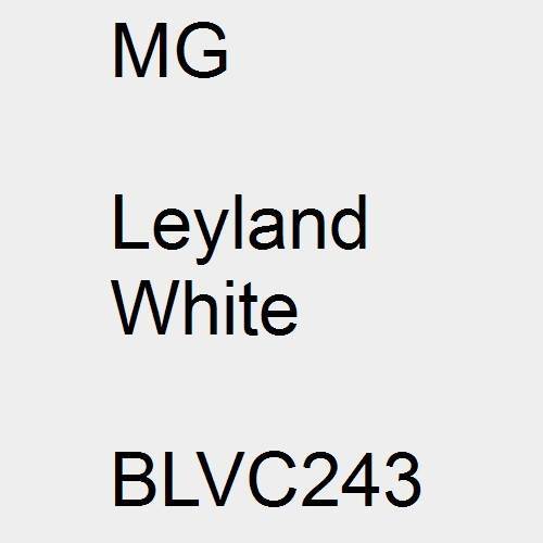 MG, Leyland White, BLVC243.